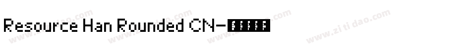 Resource Han Rounded CN字体转换
